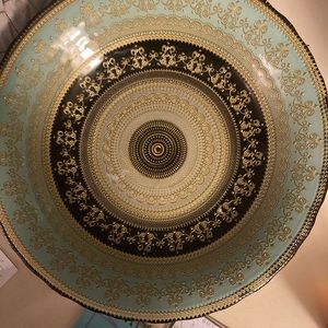 15 INCH ROUND ORIENTAL. DECORATiVE BOWL